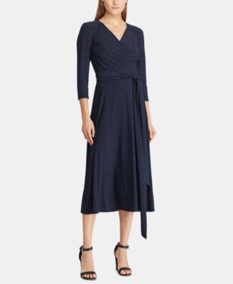 Drop Waist Tea Length Dress